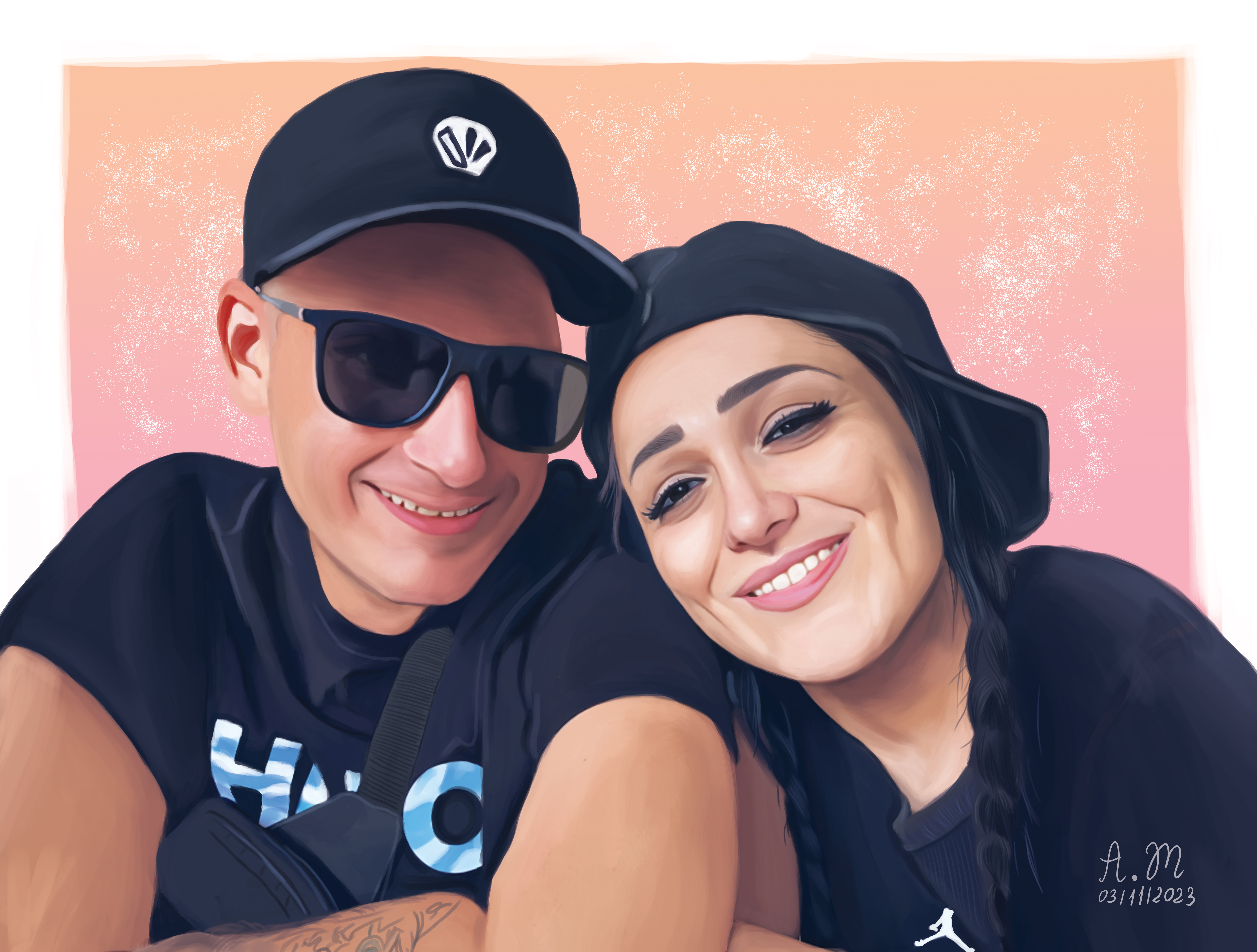 pár nakreslený